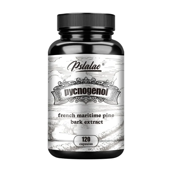 Pycnogenol - French Maritime Pine Bark Extract, Black Pepper Extract - Heart and Skin Health - 120 Capsules - Image 9