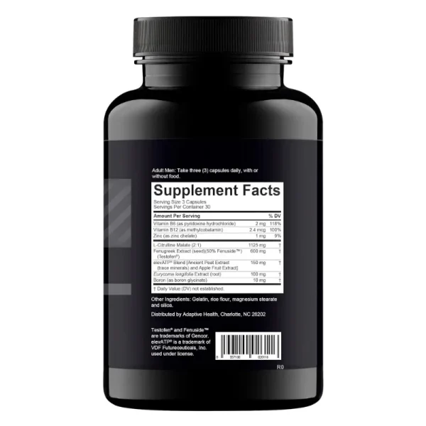 B Vitamins, Trace Mineral Supplement, Male Strength Enhancer, Supports Increased Muscle, Strength, Energy, 90 Capsules - Image 6