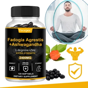 Black Pepper + Ashwagandha + Super Zinc, Saw Palmetto Berry Extract, Supports Immune Health, Sleep, 120 Capsules