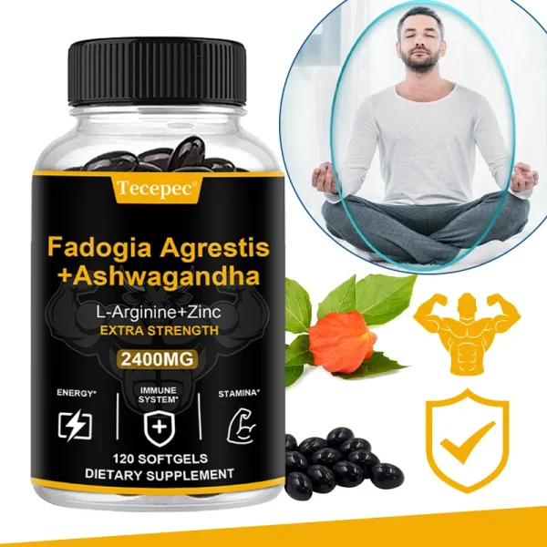 Black Pepper + Ashwagandha + Super Zinc, Saw Palmetto Berry Extract, Supports Immune Health, Sleep, 120 Capsules