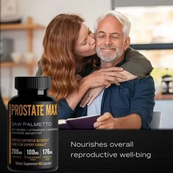 With Saw Palmetto and 30 Powerful Herbal Extracts, Minerals and Vitamins to Maximize Prostate Health, 90 Capsules - Image 5