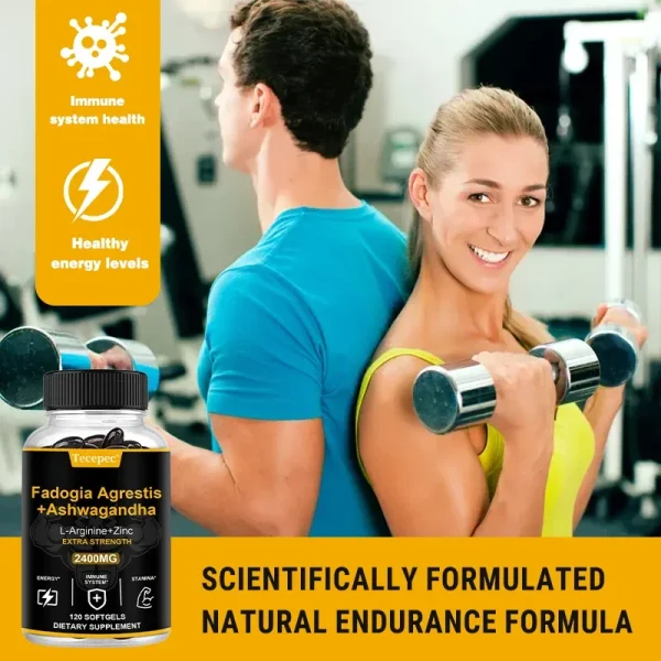 Black Pepper + Ashwagandha + Super Zinc, Saw Palmetto Berry Extract, Supports Immune Health, Sleep, 120 Capsules - Image 4