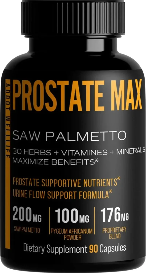 With Saw Palmetto and 30 Powerful Herbal Extracts, Minerals and Vitamins to Maximize Prostate Health, 90 Capsules - Image 7