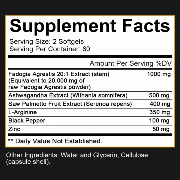 Black Pepper + Ashwagandha + Super Zinc, Saw Palmetto Berry Extract, Supports Immune Health, Sleep, 120 Capsules - Image 6