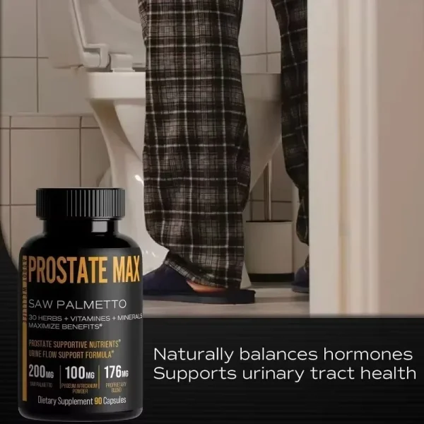 With Saw Palmetto and 30 Powerful Herbal Extracts, Minerals and Vitamins to Maximize Prostate Health, 90 Capsules - Image 9