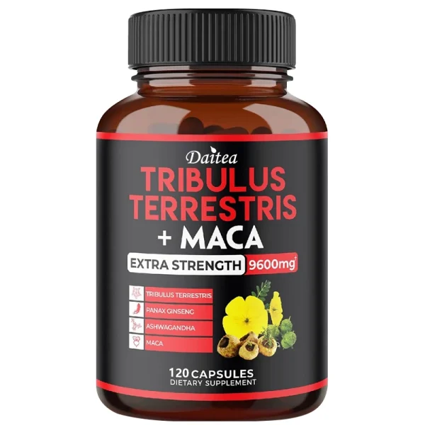 Daitea Tribulus + Maca Extract Capsules - Extra Strength 9600 Mg - Energy, Mood, Stamina and Immunity, Non-GMO - Image 7